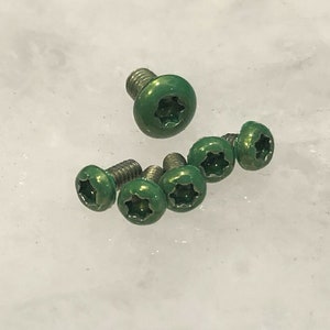 Green Screw Set For Kershaw 1776 Link Aluminum Handle Pocket Clip & Pivot - 6pcs