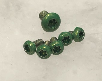 Green Screw Set For Kershaw 1776 Link Aluminum Handle Pocket Clip & Pivot - 6pcs