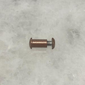 Kopparfärgad mutter och skruv i rostfritt stål för Spyderco Lil’Native kompressionslåsknivklämma