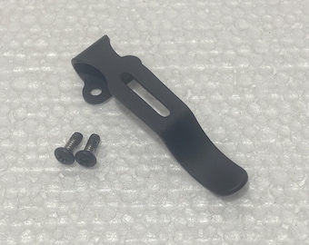 Schwarzer Stahl Mini Deep Carry Taschenclip Für Emerson Messer Kommandant CQC-7 CQC-8 Reitermesser