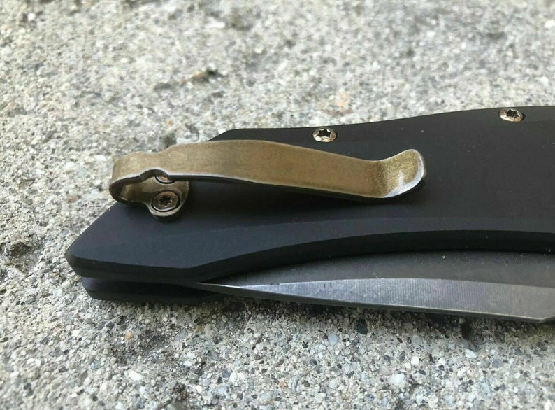 Gold Titanium Deep Pocket Clip & Screws for Kershaw Launch 1 Etsy