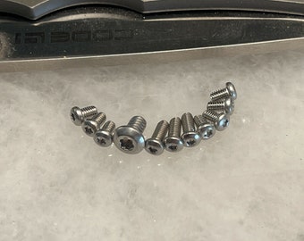Stainless Steel Screws For Cold Steel Code 4 Knife Pivot Scale Pocket Clip Plug