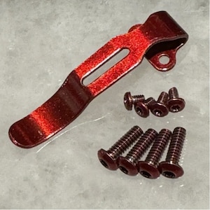 Red Pocket Clip & Torx Screws For Streamlight Wedge 88810 88811 Flashlight