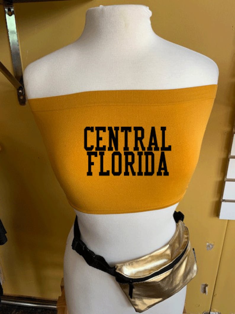 Tailgate apparel custom tube top UCF Inspiried Game Day Tube Top