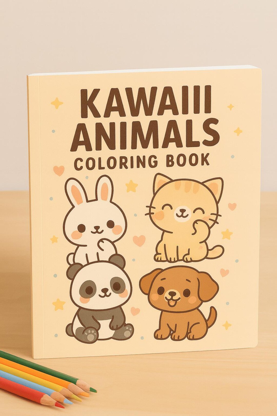 Kawaii Animals Coloring Book for Kids – 50 Cute Pages to Color ...