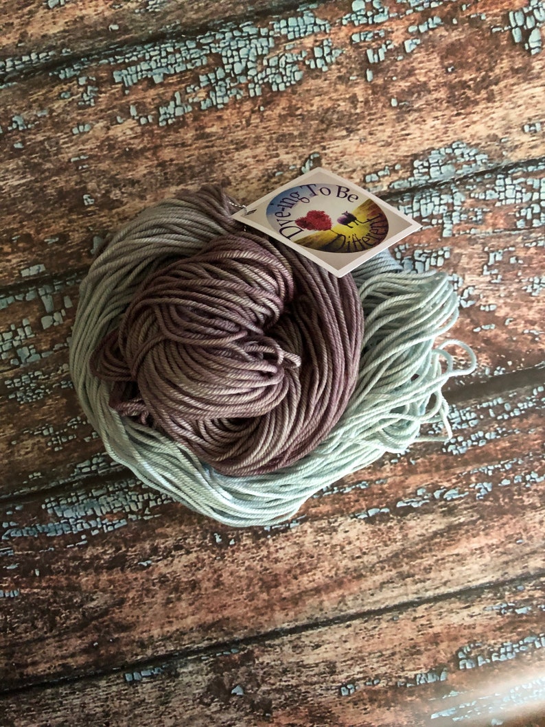 Hand Dyed Yarn Frostbite Aran