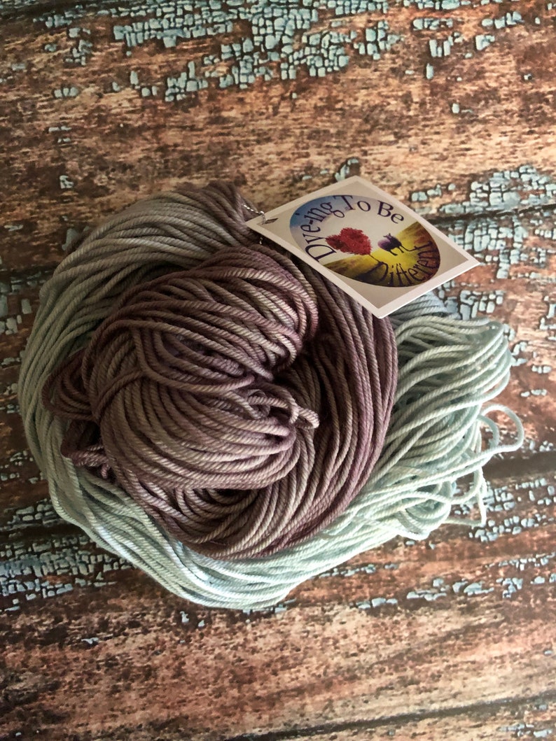 Hand Dyed Yarn Frostbite Aran
