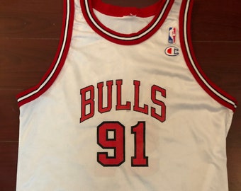 Dennis Rodman Men's Chicago Bulls Mitchell & Ness Swingman Jersey - Khaki 23 Khaki / XL