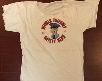 80s/90s Officer Friendly Safety Club vintage tee shirt