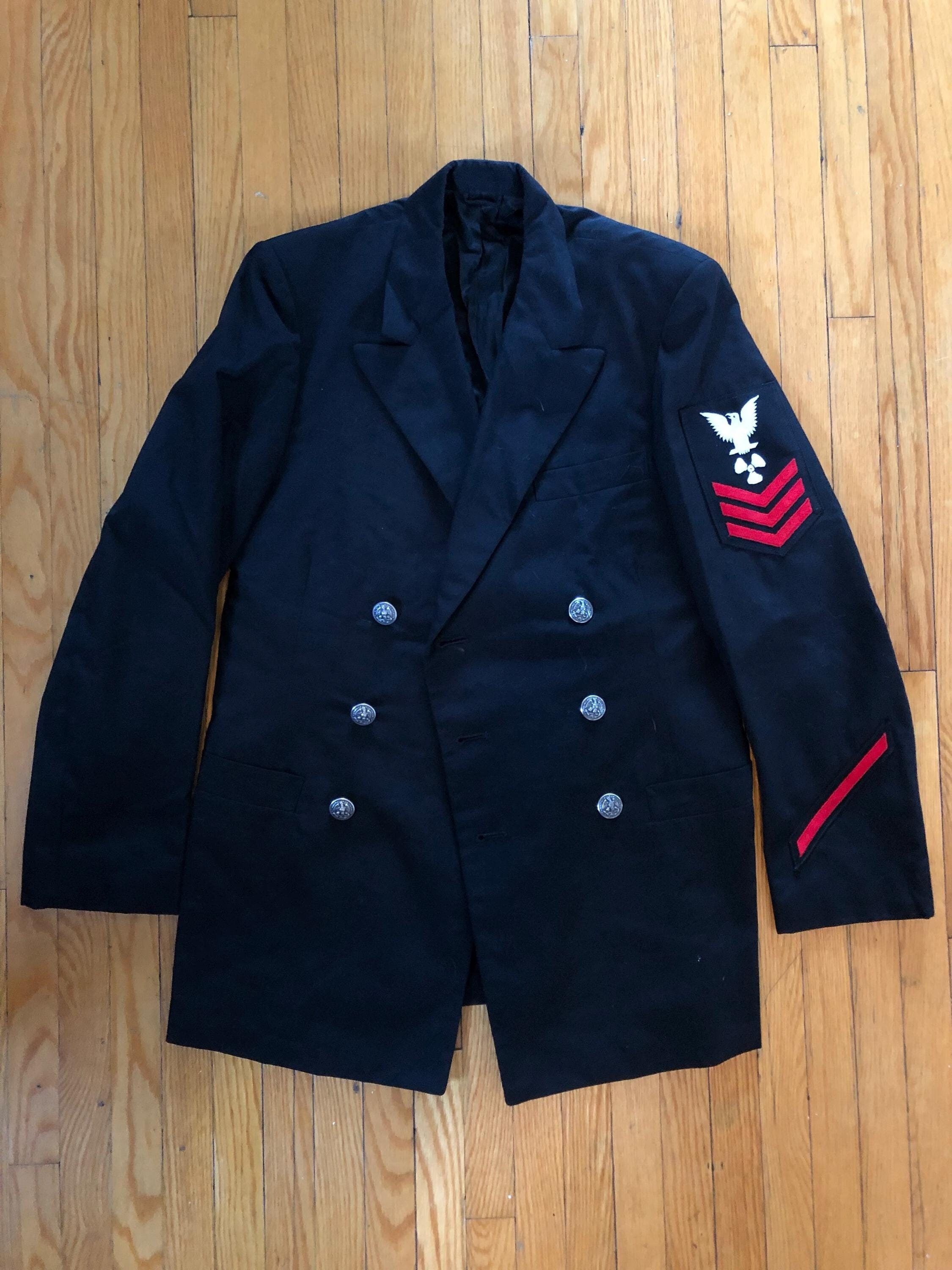 【未使用】サイズ52 新型 1940s U.S. NAVY PEA COAT Vintage 60s US Navy Wool Pea Coat Men 40R Military Issue USN