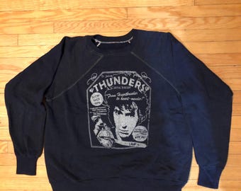 80er Jahre Johnny Thunders - Vintage Sweatshirt mit Rundhalsausschnitt