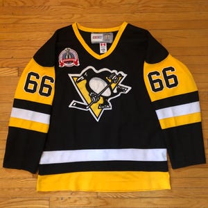 90s Mario Lemieux 66 Pittsburgh Penguins vintage NHL authentic CCM hockey jersey