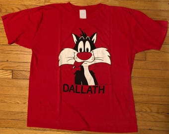 1983 Sylvester the cat - Dallath - Dallas vintage tee shirt
