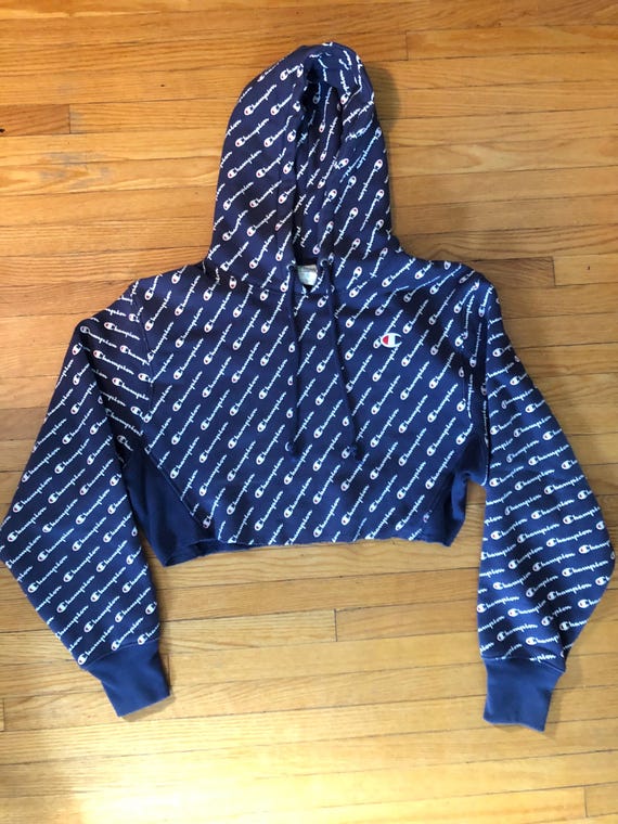 90s / 2000s Champion Brand Reverse Weave All Over Print Logo