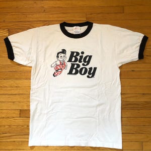 2002 Big Boy hamburger restaurant vintage ringer tee shirt