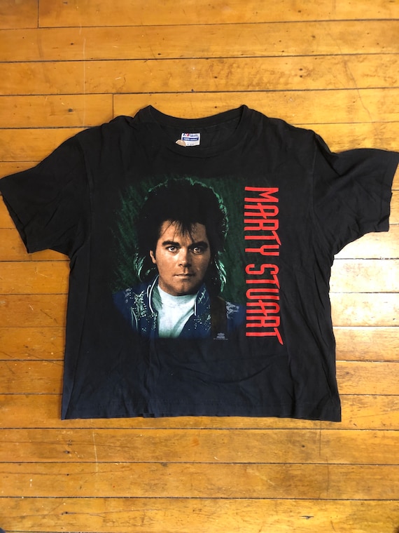 1992 Marty Stuart vintage tee shirt with back pri… - image 1