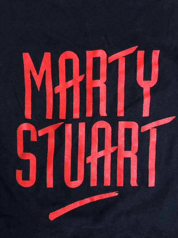1992 Marty Stuart vintage tee shirt with back pri… - image 7
