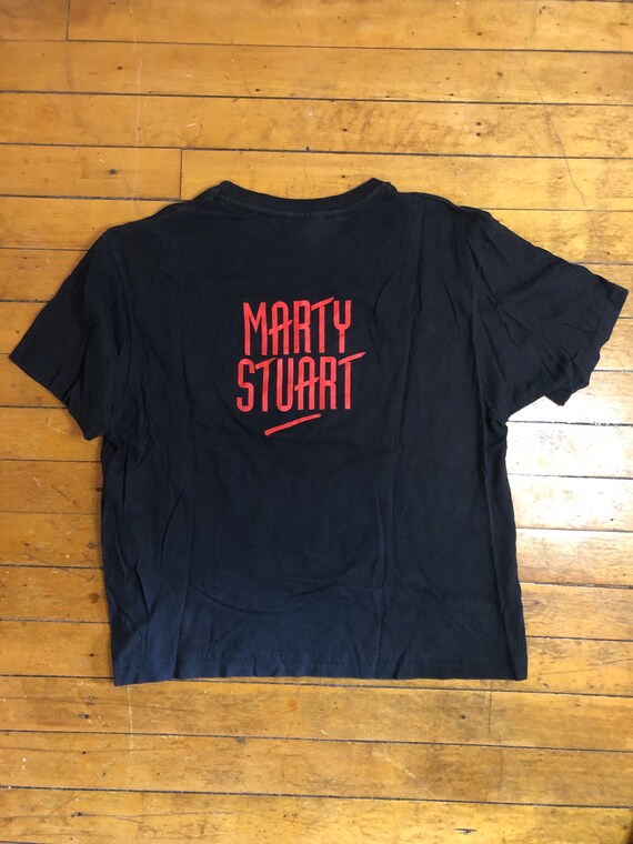 1992 Marty Stuart vintage tee shirt with back pri… - image 6