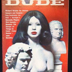 1962 Dude magazine volume 7, number 2 - vintage adult magazine