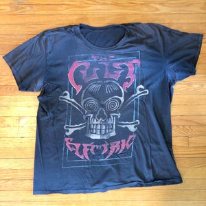 90s The Cult - Electric - Skull logo vintage band tee shirt
