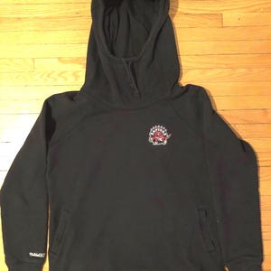 Toronto Raptors uit de jaren 2000 - Mitchell & Ness - geborduurd klassiek origineel logo vintage dubbelzijdige sweaterhoodie