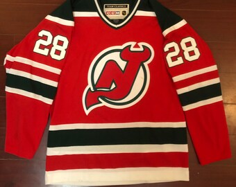 Kids Vintage 90s New Jersey Devils NHL Jersey Size Youth 7