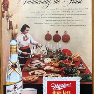 1951 Miller High Life - Traditionally the Finest - original advertisement - dinner party - 10x13