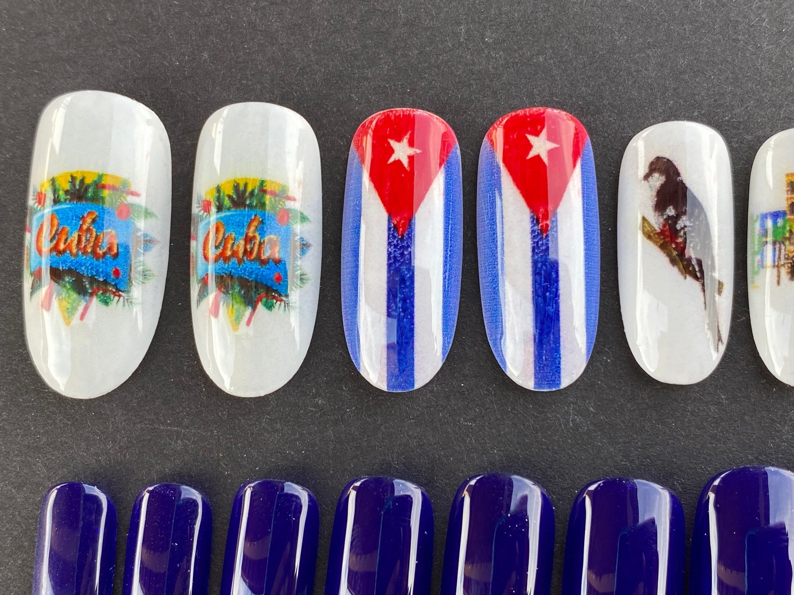 Cuba press on nails Etsy