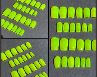 Neon Collection set of press on nails