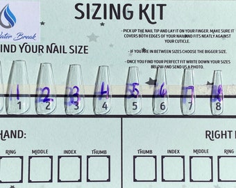 Sizing Kit for Press on Nails