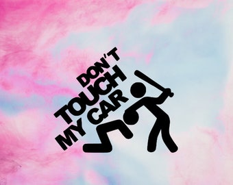 Dont Touch Sticker Etsy