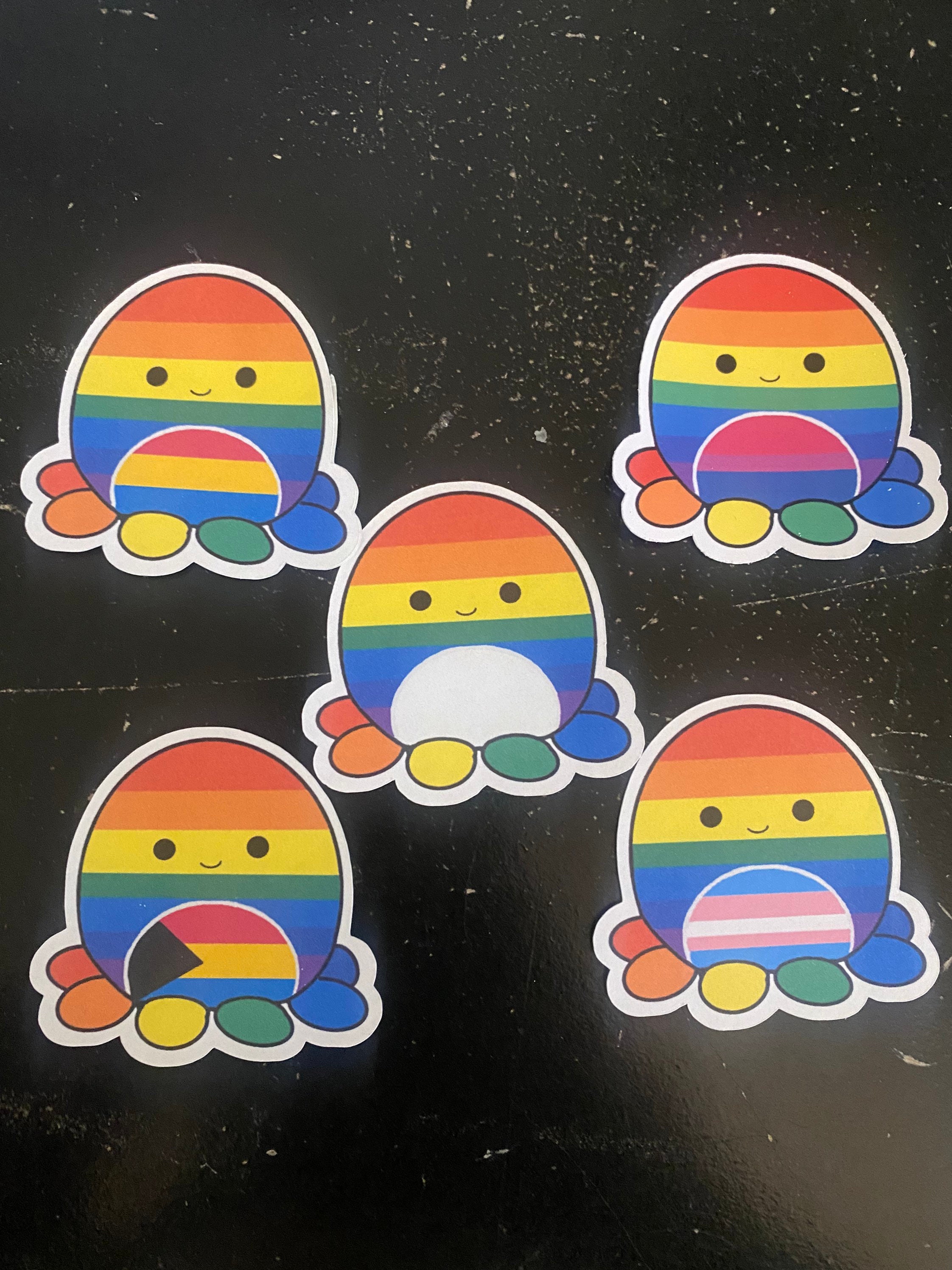 LGBTQ Pride squishmallow stickers Etsy