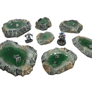 Handmade Pool Terrain Set: Tabletop Games Scenery