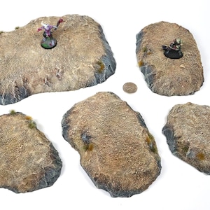 Handmade Desert Terrain Hills: Modular Wargaming & RPG Scenery