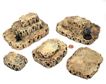 Sci-Fi Legion Gaming Terrain Desert Rocks Set One Sci-Fi Legion Gaming Terrain Desert Rocks Set One