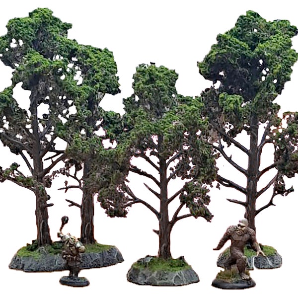 Large Tree Terrain for TTRPGs and Wargaming - Handmade Forest Scenery Great for Dungeons and Dragons, Warhammer, and More