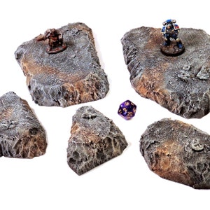 Modular Rocky Hills: Wargaming Terrain, TTRPG Scenery