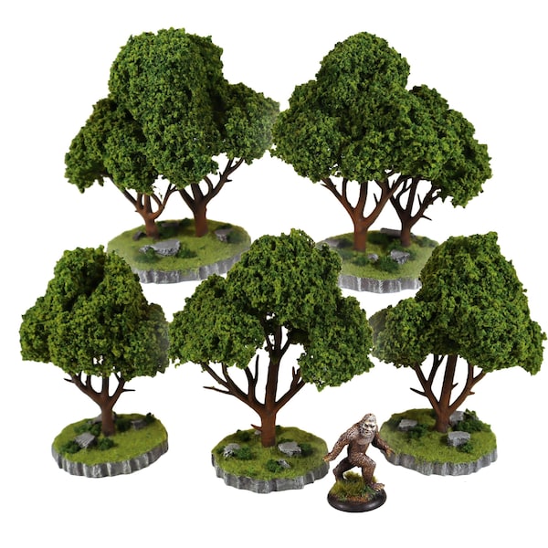 Handmade Forest Tree Terrain: Tabletop RPG & Wargaming Scenery