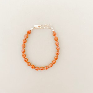 baby bracelets-umber brown- terra cotta color-girl bracelets-kid bracelets-gold filled bracelets- fall bracelets
