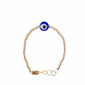 Baby bracelet- evil eye- gold filled bracelet- girl bracelet- adult bracelet- blue evil eye- girl accessories, Christmas stocking