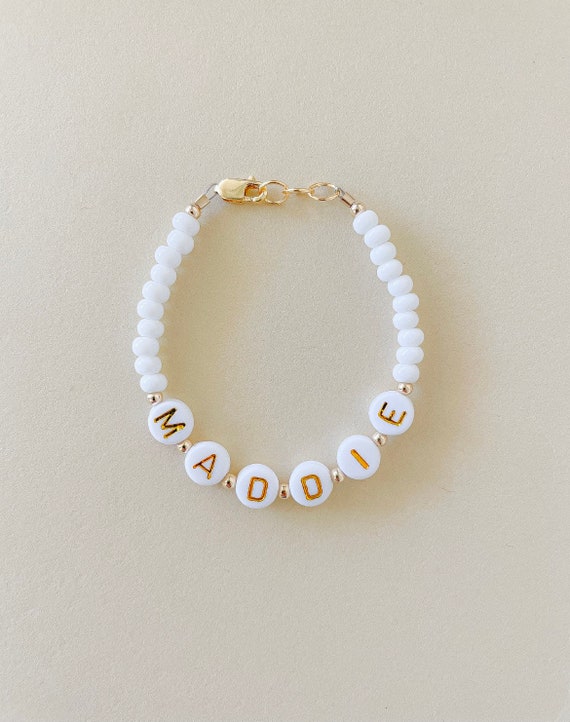 Personalized Baby Bracelet Pearl Bracelet Little Girl Bracelet New Baby  Gift for Girls Newborn Gift Keepsake Bracelet Custom Name Jewelry