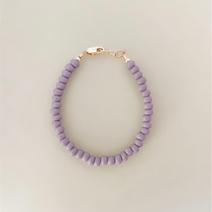 Baby gifts- baby bracelets- lavender bracelet- girl jewelry- baby jewelry-14k gold filled- mom and me- matching jewelry- baby shower gifts
