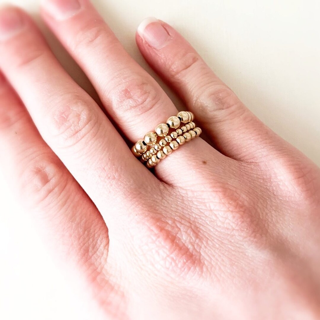 Adult Rings Stretch Band Rings Gold Filled Ringsrose Gold Rings