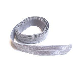 1/2&quot; Fold Over Satin Elastic By the Yard, Sewing FOE Elastic, Lingerie Underwear Elastic, Hair Elastic, Elastic Trim, Elastic Headbands,