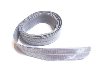 1/2" Fold Over Satin Elastic By the Yard, Sewing FOE Elastic, Lingerie Underwear Elastic, Hair Elastic, Elastic Trim, Elastic Headbands,