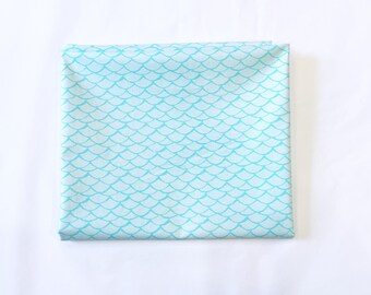 Mermaid Print Cotton 100 Percent, Sewing Fabric, 100% Cotton Quilting Material, Fun Cute Print Fabric