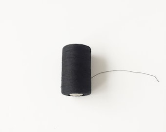 Hilo de costura de poliéster negro, Haberdashery, rosca de máquina de coser todo propósito, nociones de costura, suministros artesanales, bobinas de 1000 yardas de hilo