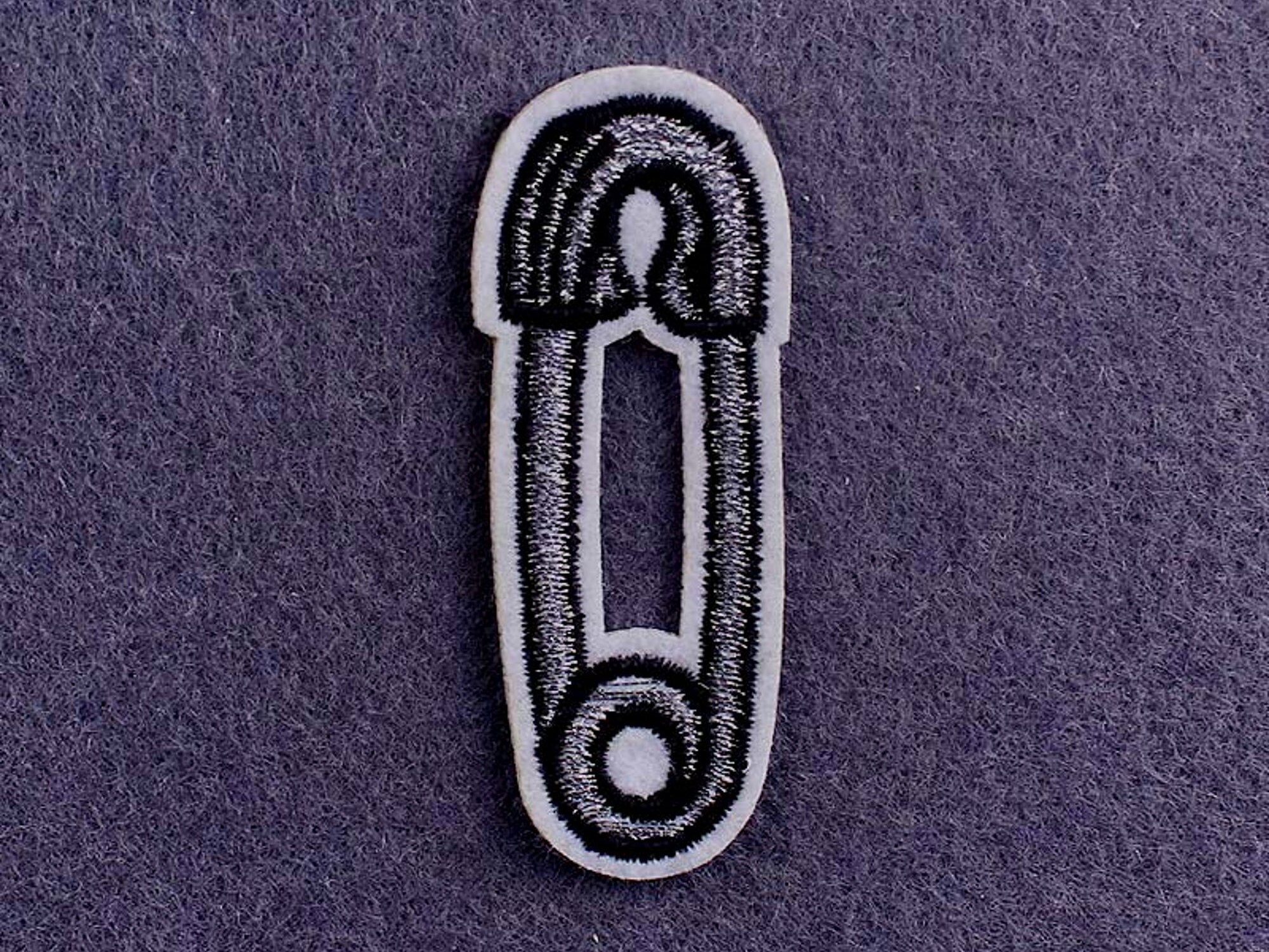 Safety Pin IronOn Patch Punk Rock Fashion Style DIY Goth Etsy