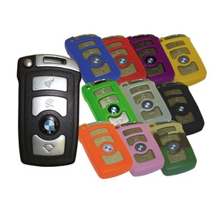 Keyless Entry Remote Rubber Key Fob Cover fits BMW 7 Series Seven 2002 2003 2004 2005 2006 2007 2008 part# BMWJ14
