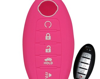 KeyGuardz Keyless Entry Remote Car Key Fob Outer Shell Cover Soft Rubber Protective Case For Nissan Versa Cube CWTWB1U751 KeylessOption KeyGuardz Keyless Entry Remote Car Key Fob Outer Shell Cover Soft Rubber Protective Case For Nissan Versa Cube CWTWB1U751 KeylessOption